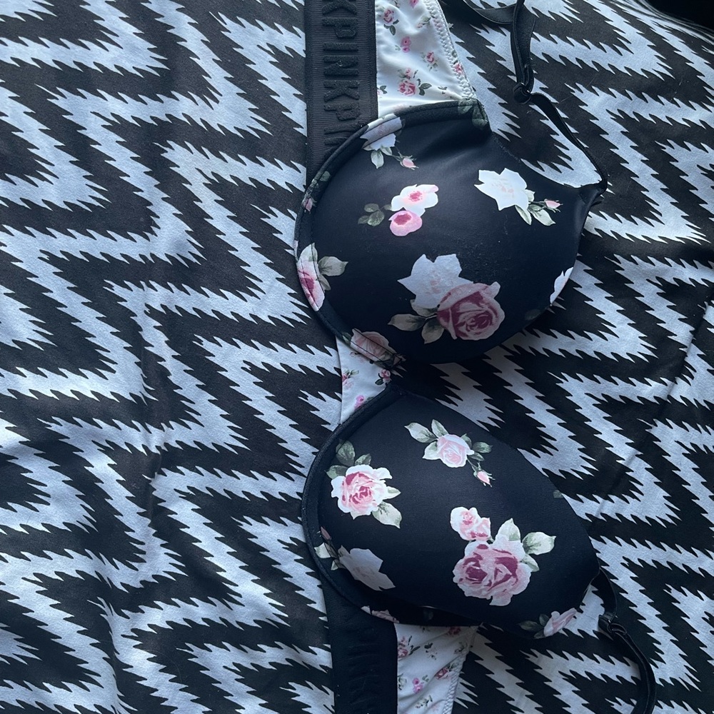 Pink bra